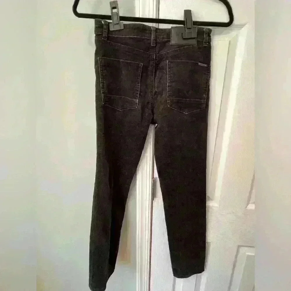 Hudson Girls 14 Black Corduroy Jeans Pants
